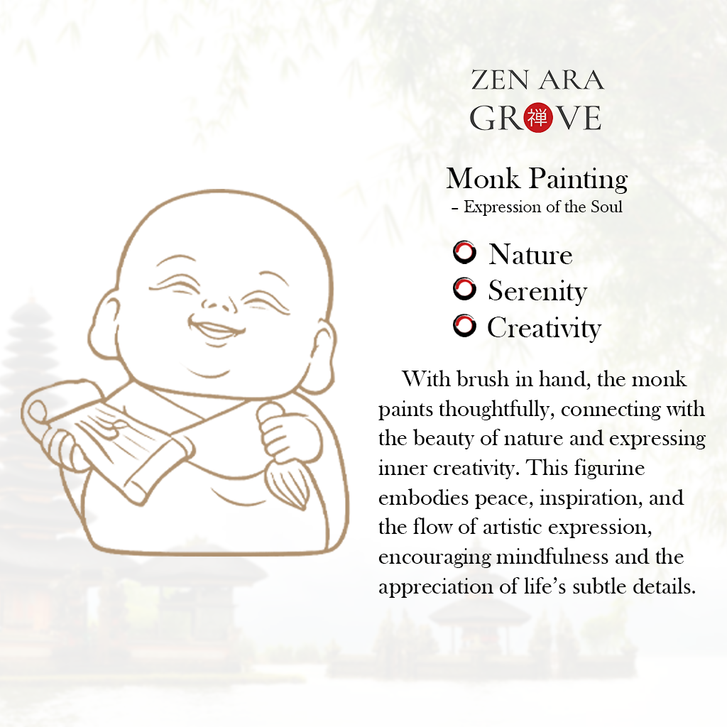 Handcrafted Solid Brass Monk’s Pursuit of Arts Collection | Zen Ara Grove