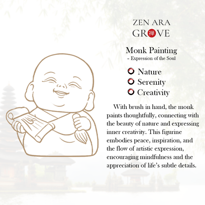 Handcrafted Solid Brass Monk’s Pursuit of Arts Collection | Zen Ara Grove