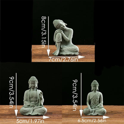 Qing Sandstone Buddha Statue for Zen Space | Zen Ara Grove