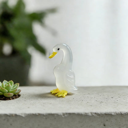 Peaceful Glass Duck Figurine – Bringing Calm Energy and Joy to Your Space | Zen Ara Grove
