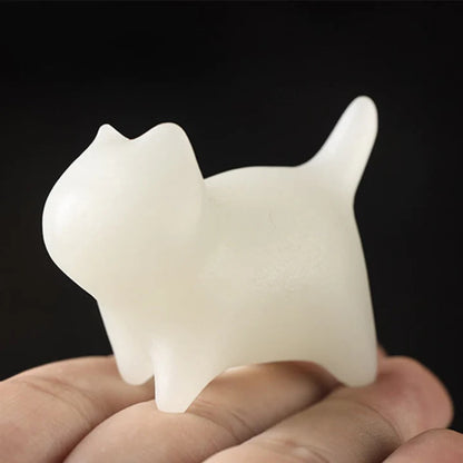 2Pcs Mini Cute Cat Glowstone Luminous Lucky Cat Energy Decoration | Zen Ara Grove