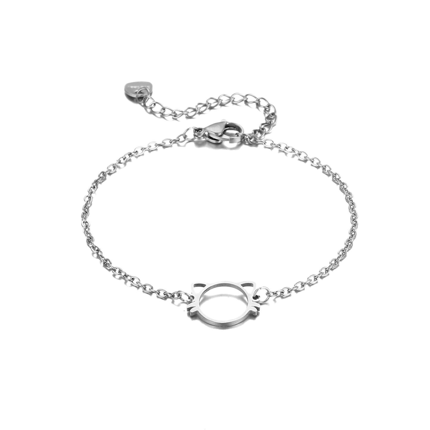 Cute Kitty Hollowed Design Bracelet – Elegant Everyday Jewelry | Zen Ara Grove