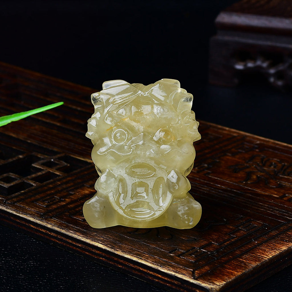 Crystal Pixiu Hand‑Carved Figurine — Meaning of Prosperity & Protection | Zen Ara Grove