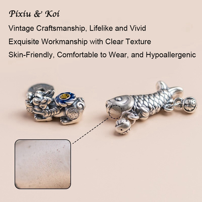 Pixiu & Five Emperor Coins Bracelet – Wealth & Protection | Zen Ara Grove
