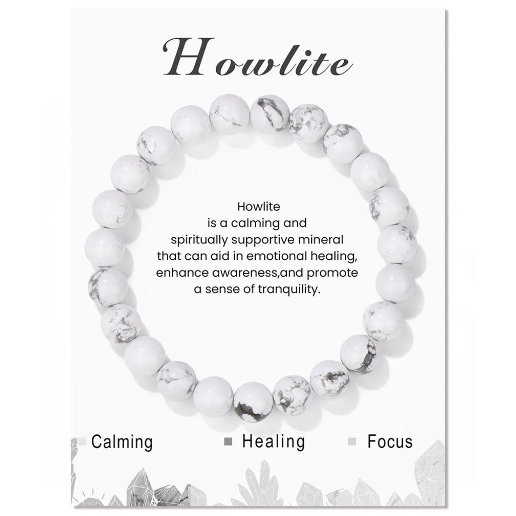 Crystal Beaded Bracelet with Elastic Cord – Handmade Design | Zen Ara Grove