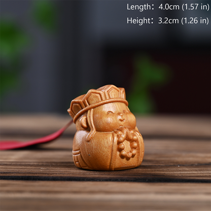 Monkey King Sun Wukong & Three Companions Cypress Wood Figurines | Zen Ara Grove