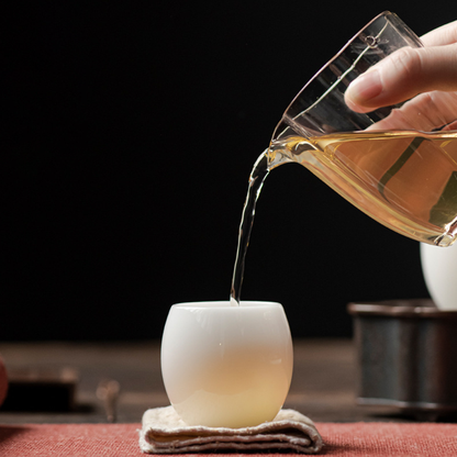 Handmade Ice Jade Egg-Shaped Porcelain Teacup – A Vessel for Clarity, Balance, and Joy | Zen Ara Grove
