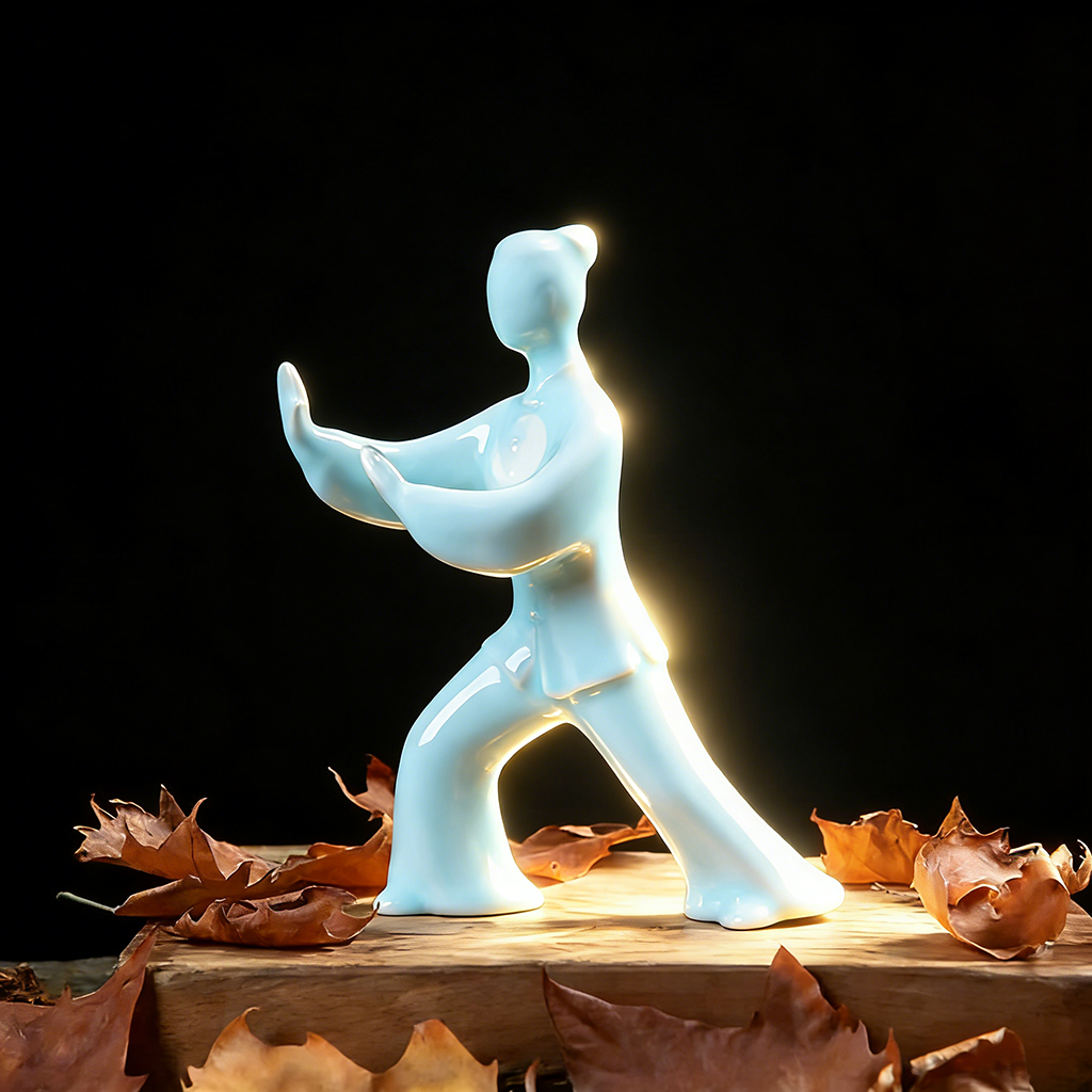 Elegant Female Tai Chi Master Figurine – Grace in Motion | Zen Ara Grove