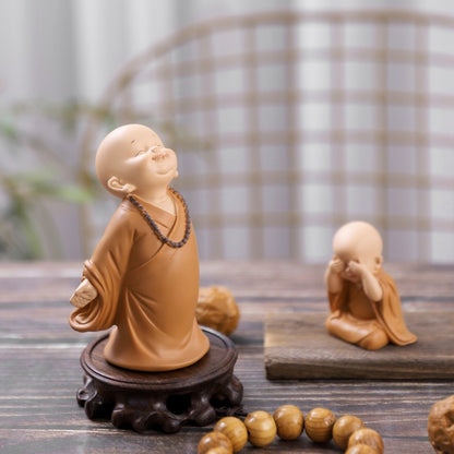 Cute Zen Monk Figurines| Zen Ara Grove