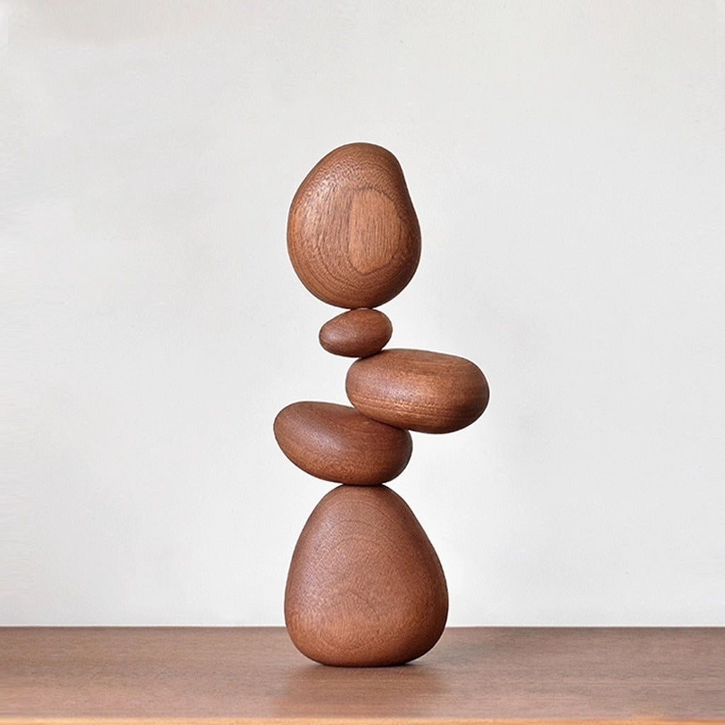 Wooden Balance Stones – Magnetic Desk & Home Decor | Zen Ara Grove