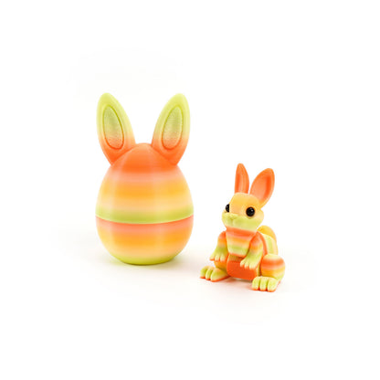3D Printed Easter Bunny Egg Figurine – Symbol of Hope & Renewal | Zen Ara Grove