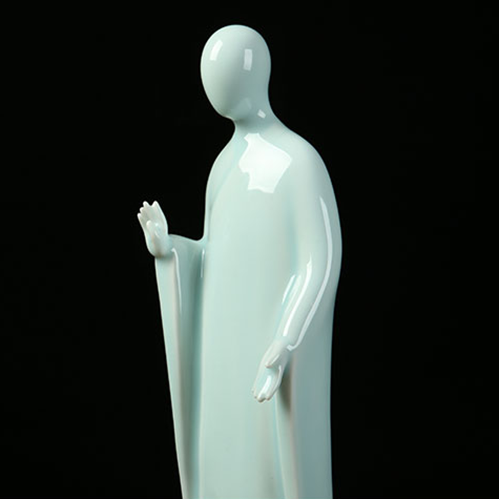 Handcrafted Ceramic Faceless Buddha Mudra Figurines – Embodying Zen Wisdom & Peace | Zen Ara Grove