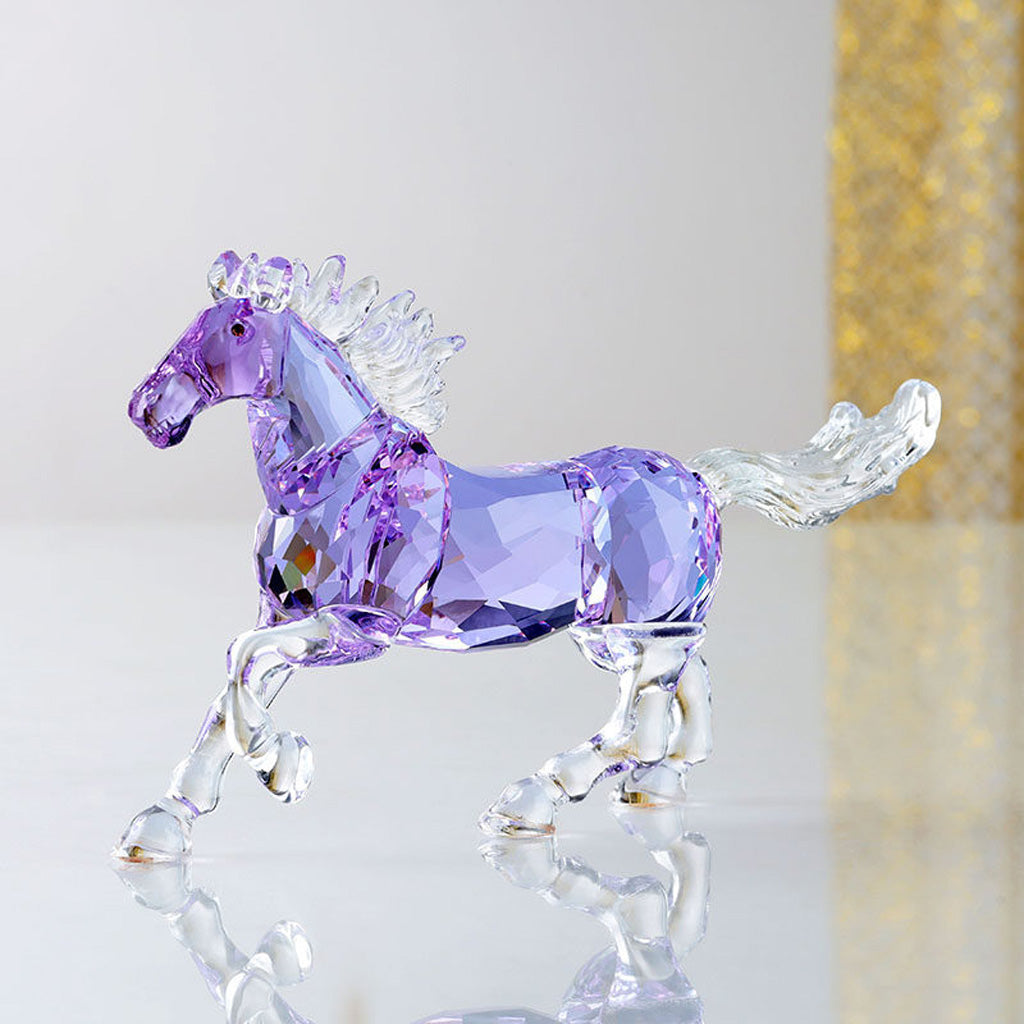 Galloping Crystal Glass Horse Figurine – A Symbol of Freedom and Power | Zen Ara Grove