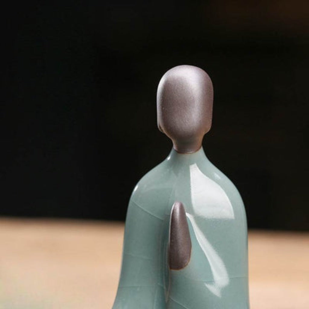Porcelain Formless Buddha Figurine – Zen Style Mindfulness Sculpture | Zen Ara Grove