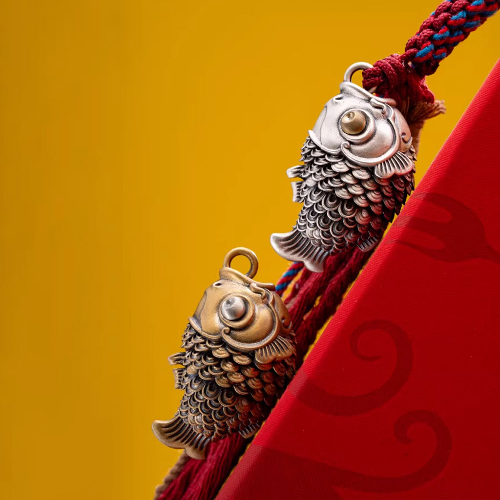 Lucky Koi Fish Pendant – Articulated Moving Tail for Stress Relief | Zen Ara Grove