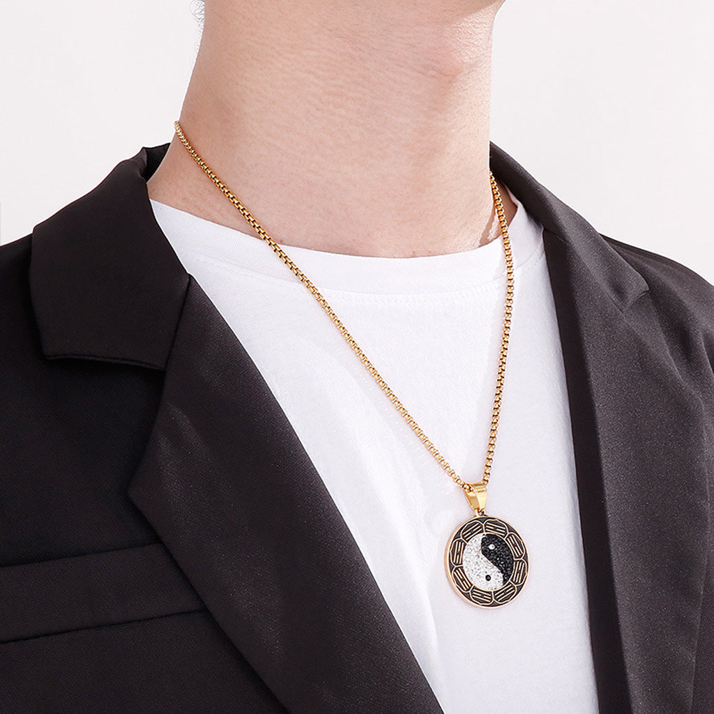 Taiji Bagua Yin-Yang Pendant Necklace – Energy & Protection | Zen Ara Grove