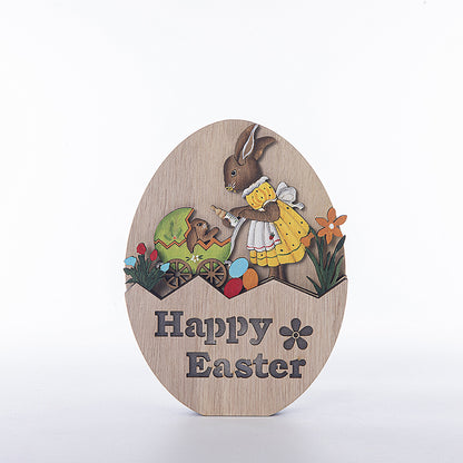 Easter Wooden LED Bunny & Chicken Décor – Symbol of Light & Hope | Zen Ara Grove