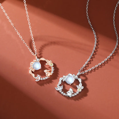 Moonstone Moon Flower Jewelry Set – Inspired by the Year of the Rabbitt | Zen Ara Grove