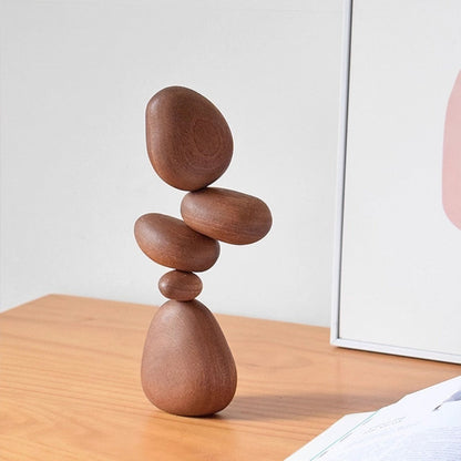 Wooden Balance Stones – Magnetic Desk & Home Decor | Zen Ara Grove