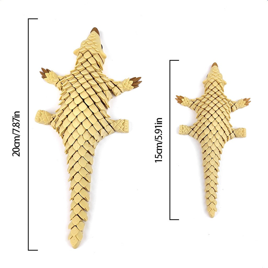 Fully Articulated Pangolin Fidget – Movable Scales, Calming Touch | Zen Ara Grove