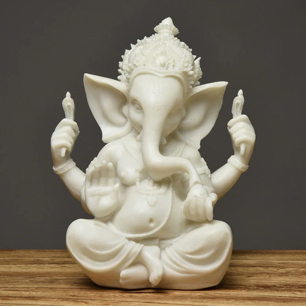 Sandstone Ganesha Statue – Symbol of Wisdom and Good Fortune | Zen Ara Grove