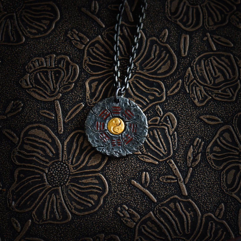 999 Pure Silver Handcrafted Tai Chi Bagua Pendant Necklace – Protection & Harmony | Zen Ara Grove