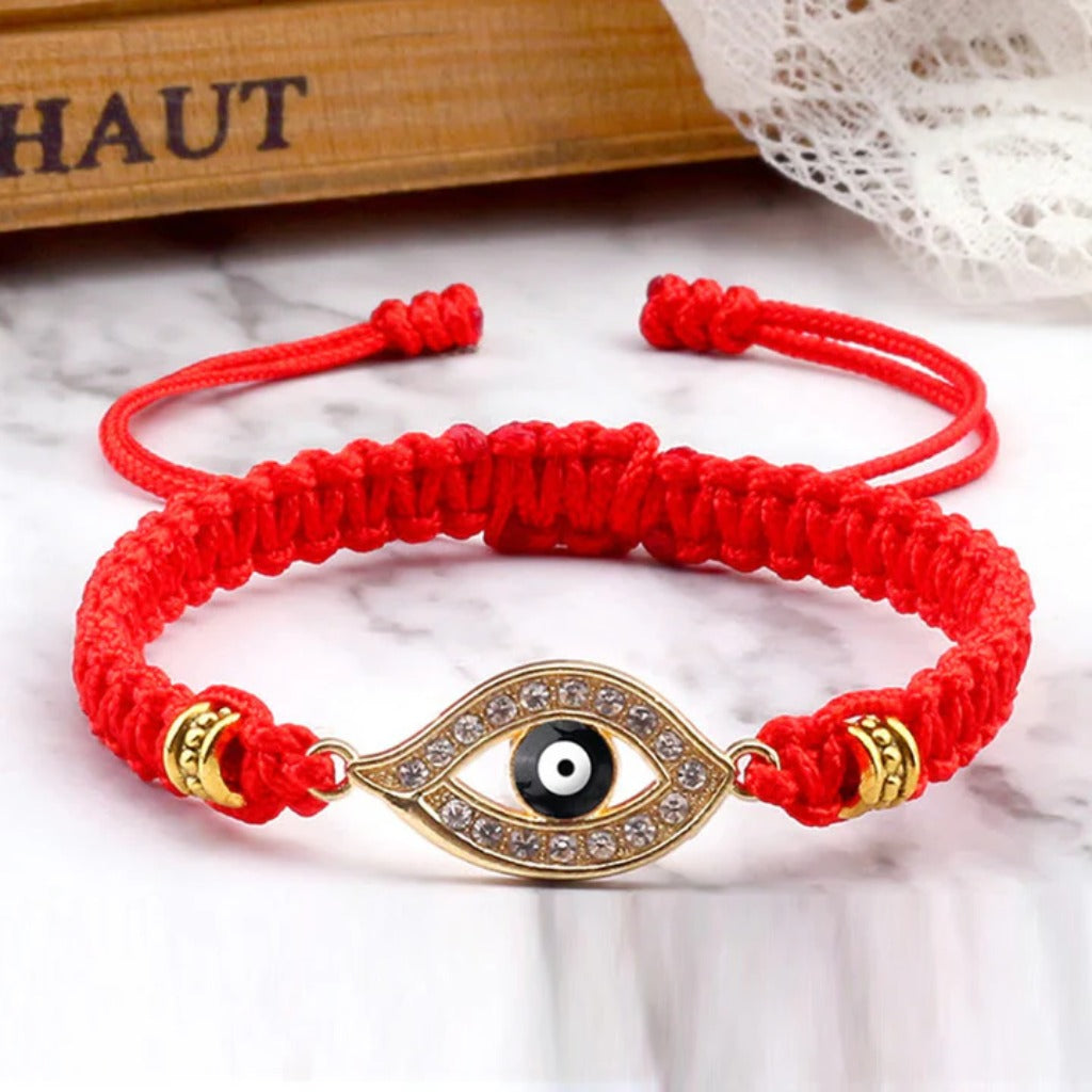 Adjustable Evil Eye Cord Bracelet – Ward Off Negativity, Invite Good Fortune | Zen Ara Grove