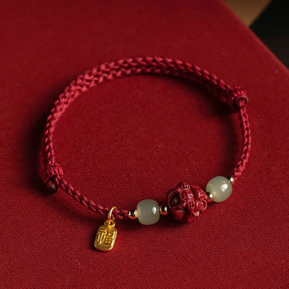 LIMITED TIME OFFER-Handmade Adjustable Red Cord Bracelet – 12 Chinese Zodiac for Good Fortune | Zen Ara Grove
