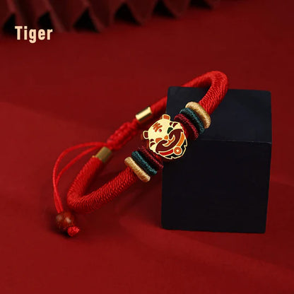 S925 Sterling Silver Chinese Zodiac Red String Bracelet – Handwoven Adjustable Lucky Charm | Zen Ara Grove