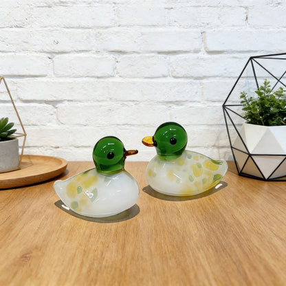 Peaceful Glass Duck Figurine – Bringing Calm Energy and Joy to Your Space | Zen Ara Grove