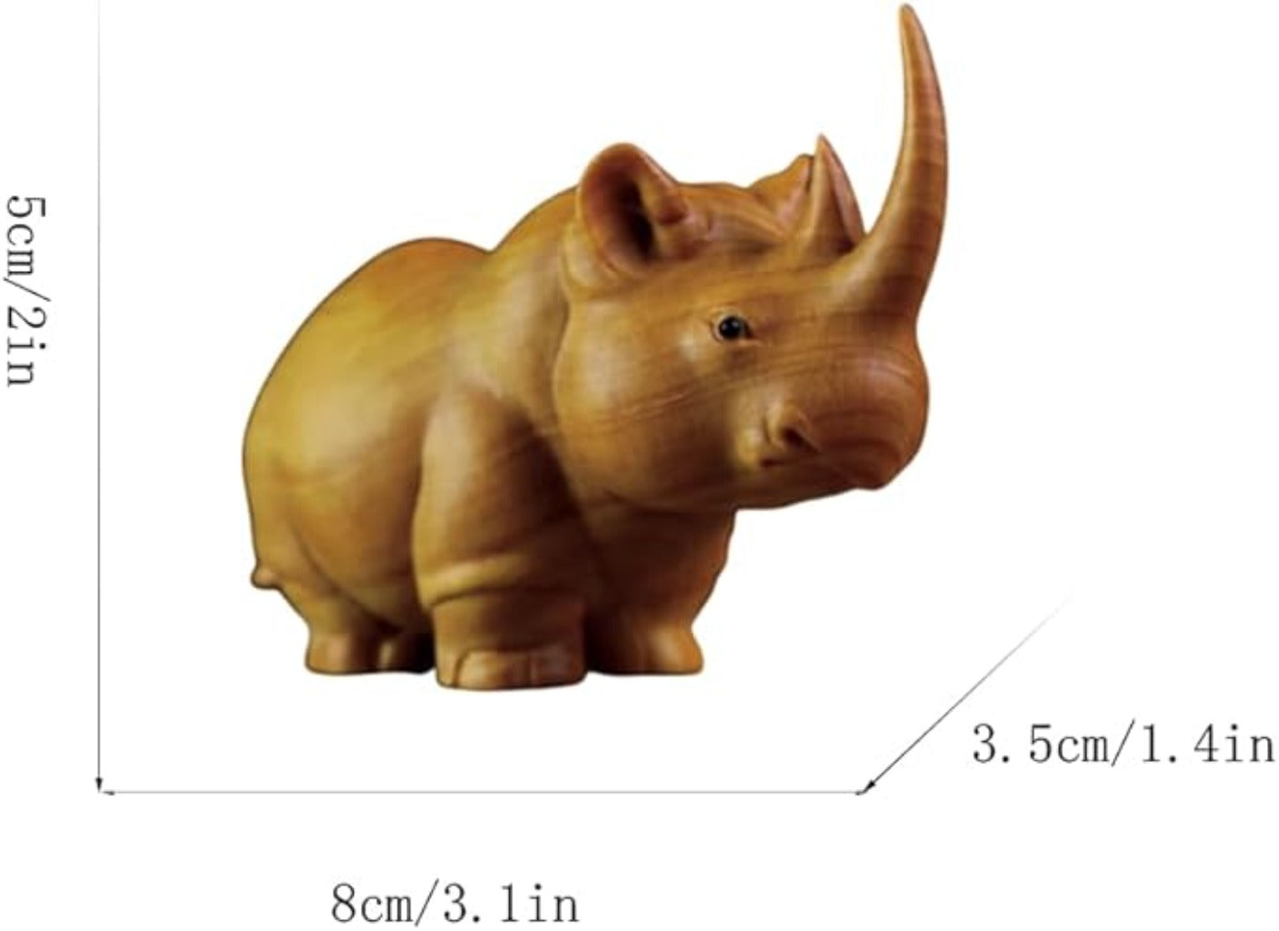 Aromatic Cypress Wildlife Carving Collection – Rhino, Elephant, Hippo Desk Decor | Zen Ara Grove