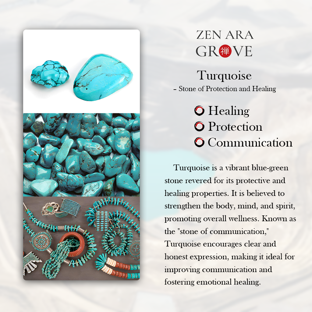 Natural Turquoise 108-Bead Mala Necklace | Zen Ara Grove