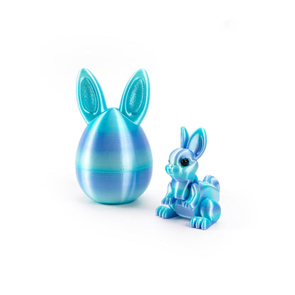 3D Printed Easter Bunny Egg Figurine – Symbol of Hope & Renewal | Zen Ara Grove