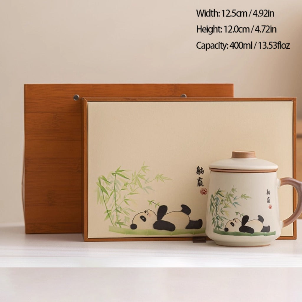 Ru Kiln Glaze Ceramic Teacup – Animal & Nature Motifs, Symbol of Harmony and Good Fortune | Zen Ara Grove