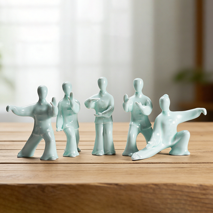 Elegant Female Tai Chi Master Figurine – Grace in Motion | Zen Ara Grove