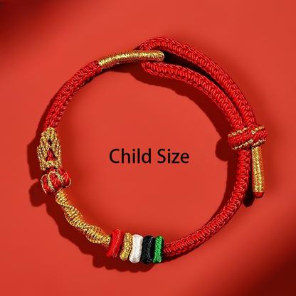 Handwoven Red Cord Bracelet – Symbol of Luck and Protection | Zen Ara Grove