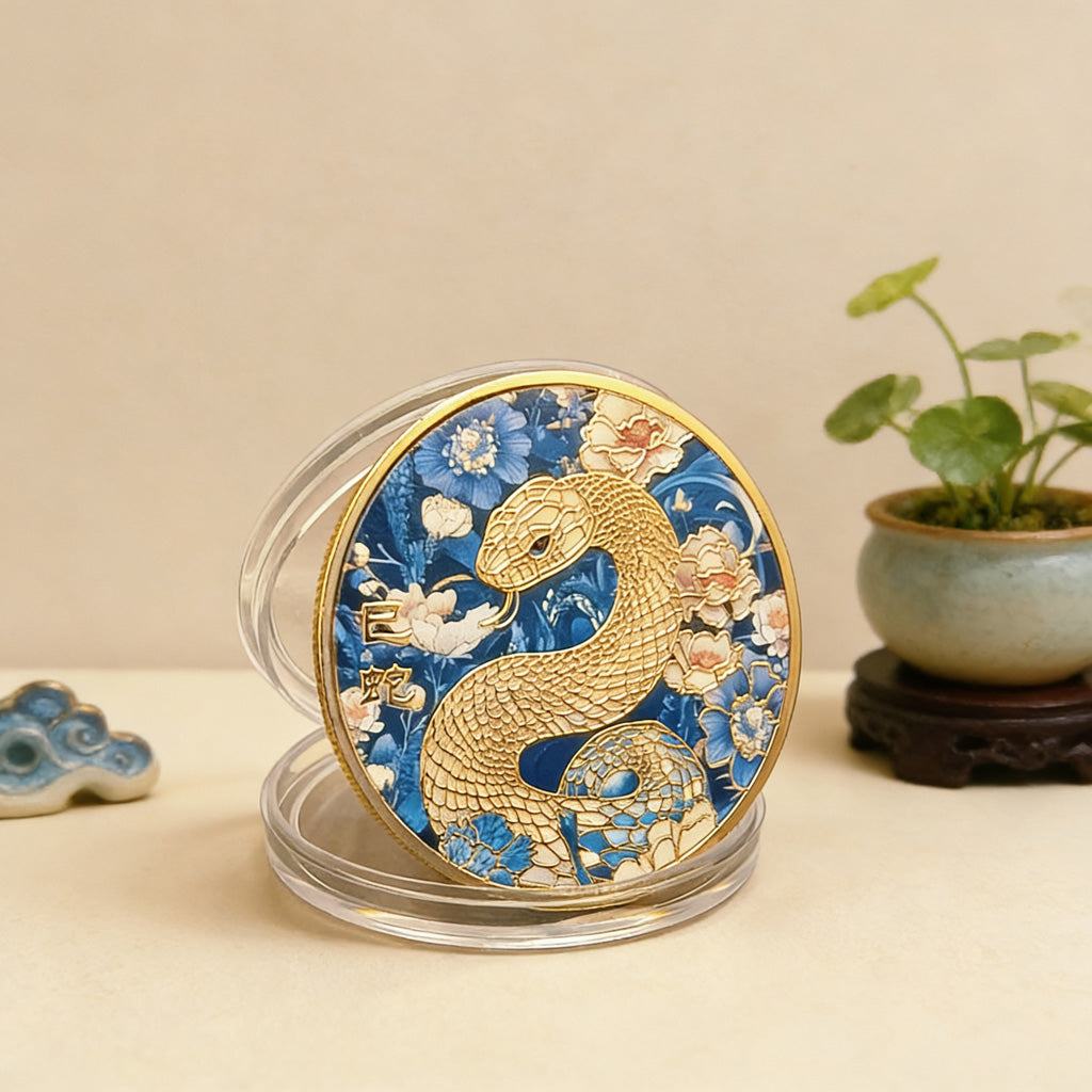 Colorful 12 Zodiac Challenge Coin Collection – Fortune & Harmony | Zen Ara Grove