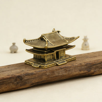 Limited Time Offer · Handcrafted Brass Miniature Pavilion Set – Symbol of Serenity and Wisdom | Zen Ara Grove