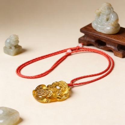 Limited Time Offer · Purple Crystal Glass Pixiu Pendant – Symbol of Blessing and Good Fortune | Zen Ara Grove