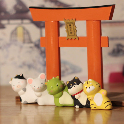Cute Ceramic Animal Figurines – Symbol of Friendship & Joy | Zen Ara Grove