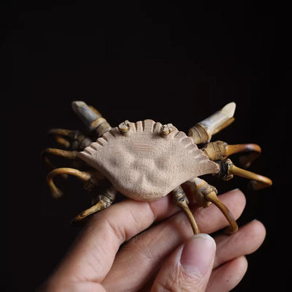 Handcrafted Bamboo Crab Sculpture – Eco-Friendly Symbol of Strength | Zen Ara Grove
