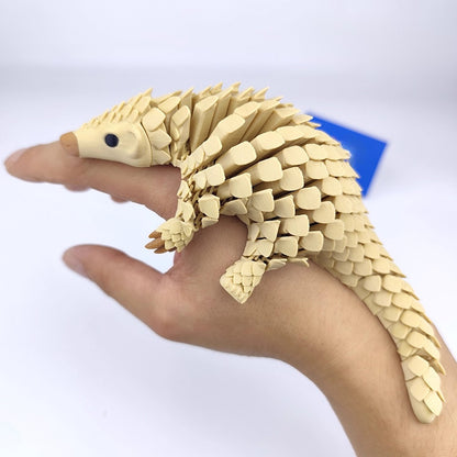 Fully Articulated Pangolin Fidget – Movable Scales, Calming Touch | Zen Ara Grove