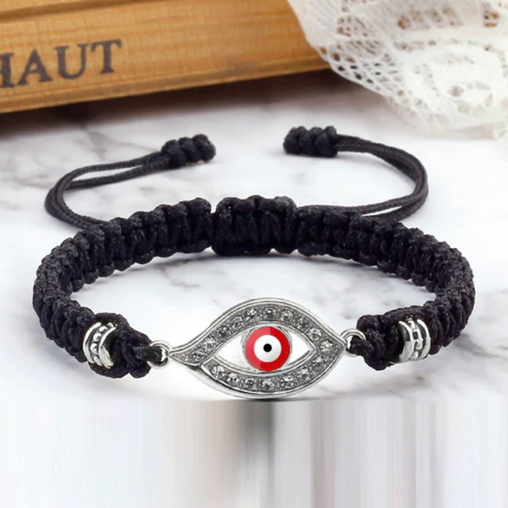 Adjustable Evil Eye Cord Bracelet – Ward Off Negativity, Invite Good Fortune | Zen Ara Grove