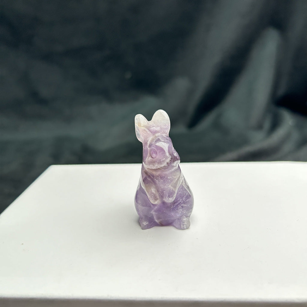 Hand‑Carved Natural Crystal Bunny – Brings Calm Energy and Joy | Zen Ara Grove