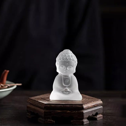 Handmade Glass Buddha Ornament – Capturing the Quiet Essence of Zen | Zen Ara Grove
