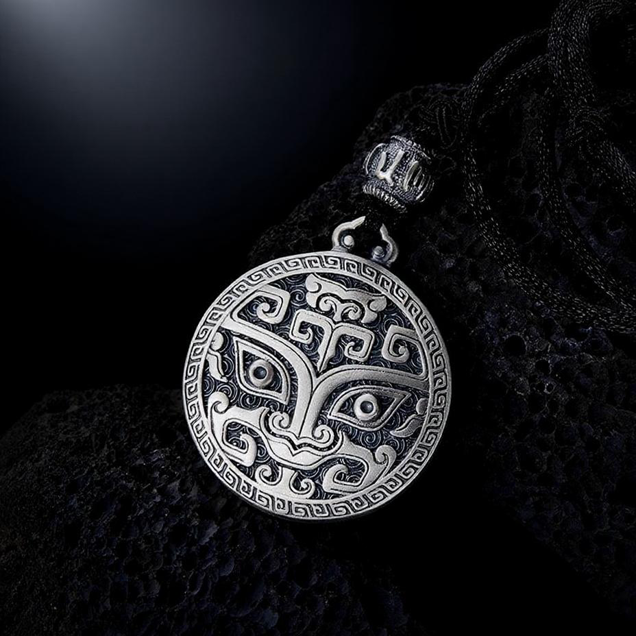 Ancient Taotie Totem Necklace – Symbol of Bravery & Prosperity | Zen Ara Grove