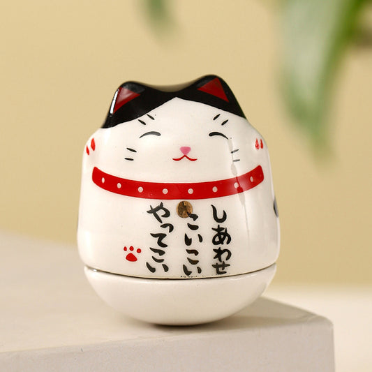 ZAKKA Ceramic Cat – Minimalist Japanese Style Home Décor Ornament | Zen Ara Grove