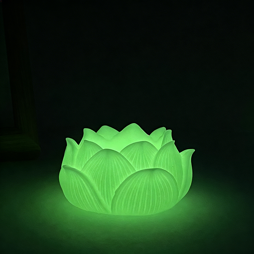 Night-Glow Lotus Buddha Statue – Bringing Light, Protection & Good Energy at Night | Zen Ara Grove