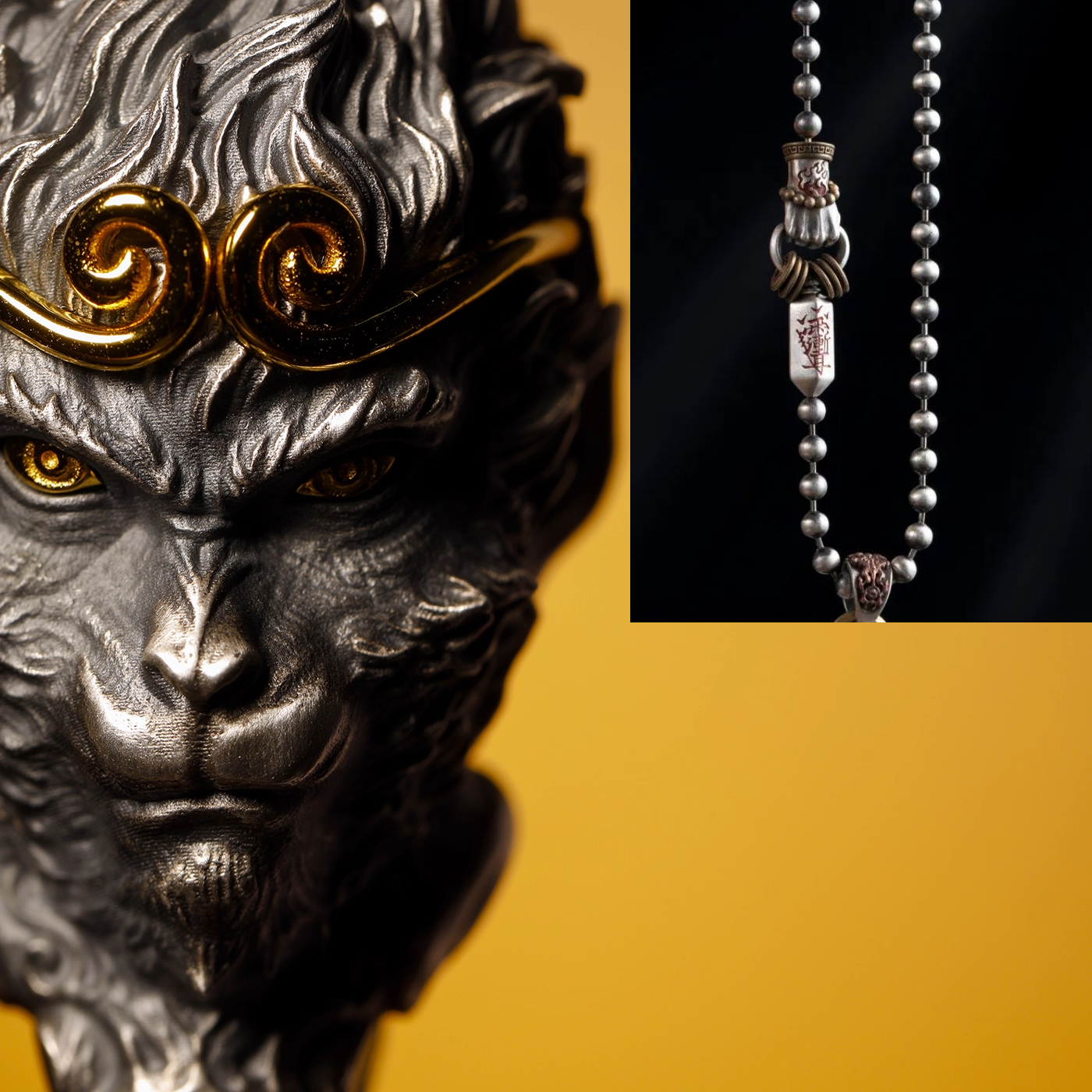 TODAY ONLY! Wukong Pendant – The Monkey King with Golden Headband | Zen Ara Grove