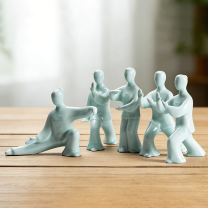 Kung Fu Tai Chi Master Ceramic Figurine | Zen Ara Grove